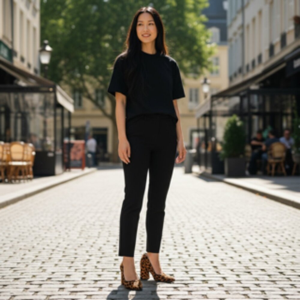 Vince Camuto Calf Hair Leopard Print Block Heel Pumps Size 11M - Picture 15 of 15